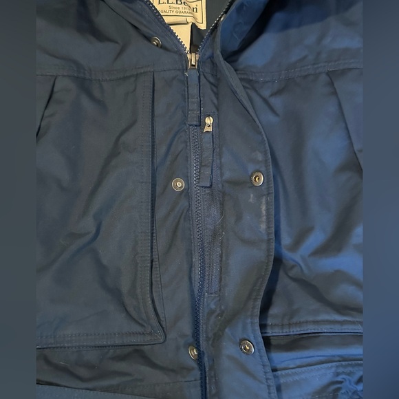 LL Bean Down Parka Baxter Downtek Puffer Jacket with removable Fur Hood Size S - Picture 3 of 14